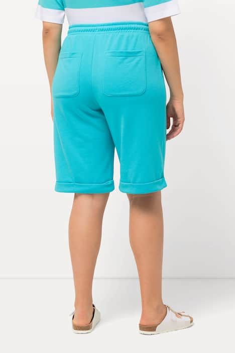 Short Mary en molleton. Taille élastique. Jambe droite et large