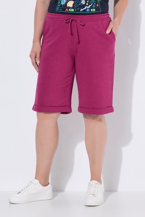 Short Mary en molleton. Taille élastique. Jambe droite et large