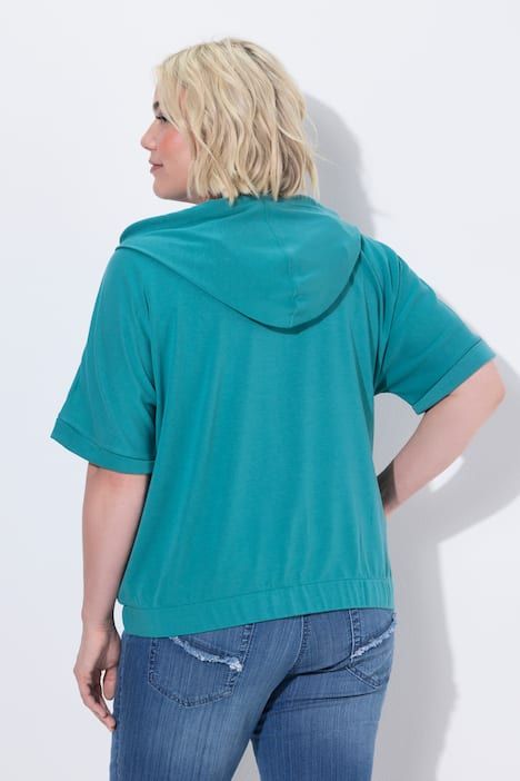 Veste à capuche oversize. Base élastique