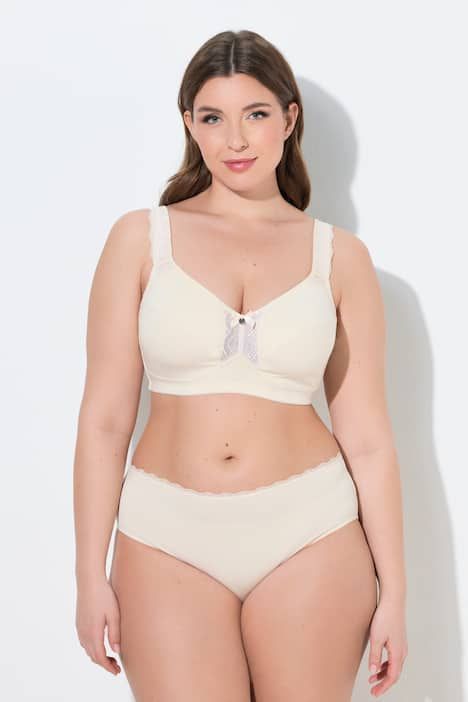 Soutien-gorge souple sans armatures avec détail en dentelle - bonnet C-E
