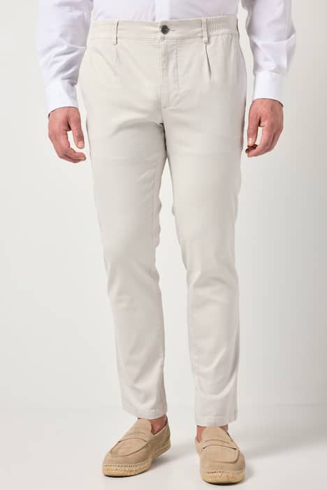 Pantalon chino FLEXNAMIC®, taille élastique et pinces, coupe Straight Fit tendance
