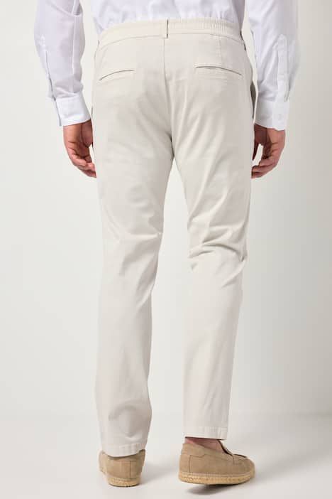 Pantalon chino FLEXNAMIC®, taille élastique et pinces, coupe Straight Fit tendance