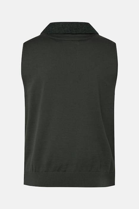 Gilet en tweed JP 1880 avec technologie FLEXNAMIC®, cols à revers, dos en maille