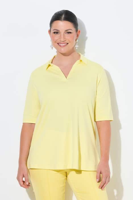 Polo à manches courtes. Coton Pima. Coupe évasée