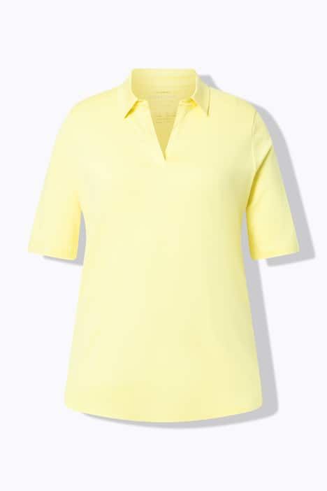 Polo à manches courtes. Coton Pima. Coupe évasée