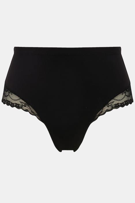 Lot de 2 culottes midi, empiècement en dentelle sur le côté