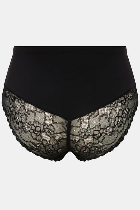 Lot de 2 culottes midi, empiècement en dentelle sur le côté