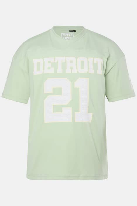 T-shirt en mesh STHUGE, coupe oversize à manches courtes, imprimé football américain - jusqu'au 8 XL