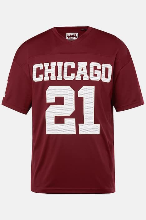 T-shirt en mesh STHUGE, coupe oversize à manches courtes, imprimé football américain - jusqu'au 8 XL