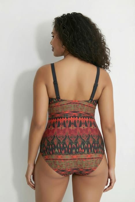 Maillot de bain avec bonnets souples, laçage, matière recyclée