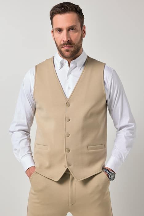 Gilet en jersey JP 1880 avec finition FLEXNAMIC®, collection Business, combinable avec d’autres pièces de la gamme NEW YORK - jusqu'au 8 XL