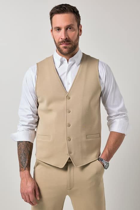 Gilet en jersey JP 1880 avec finition FLEXNAMIC®, collection Business, combinable avec d’autres pièces de la gamme NEW YORK - jusqu'au 8 XL