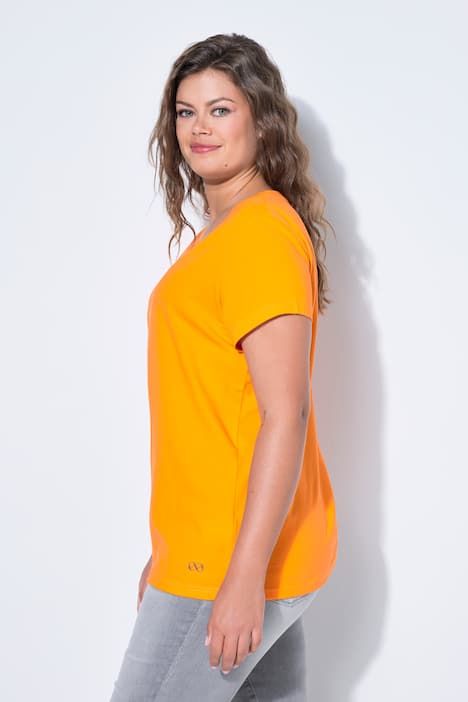 T-shirt à col V et manches 1/2. OEKO-TEX Made in Green