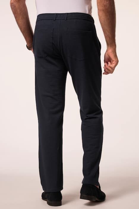Pantalon chino 4 poches JP 1880, tissu jersey seersucker - jusqu'au 8 XL