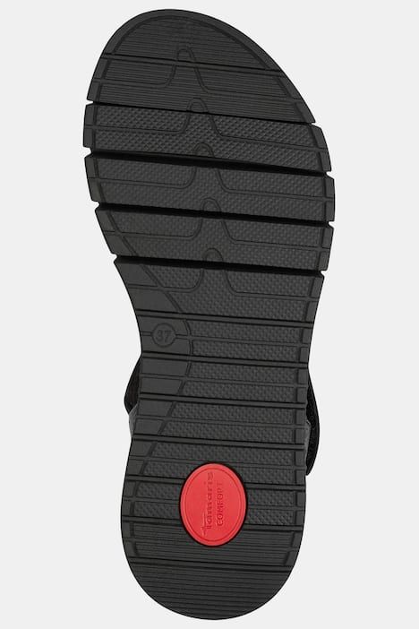 Sandales en cuir Tamaris Comfort. Fermeture velcro - largeur confortable