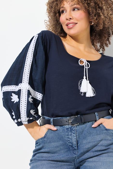 Bermuda boyfriend en jean. Jambe large et taille élastique