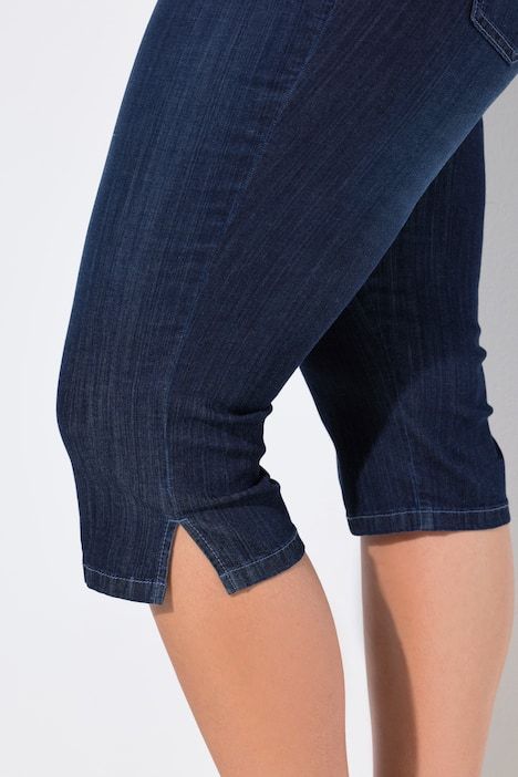 Corsaire en jean Sienna. Taille élastique et jambe étroite