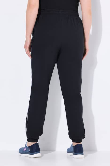 Pantalon de jogging, taille et bas de jambe élastiques, passepoil sur les côtés