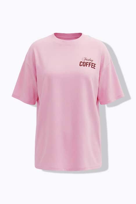 T-shirt oversize, imprimé Coffee dans le dos
