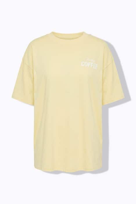 T-shirt oversize, imprimé Coffee dans le dos