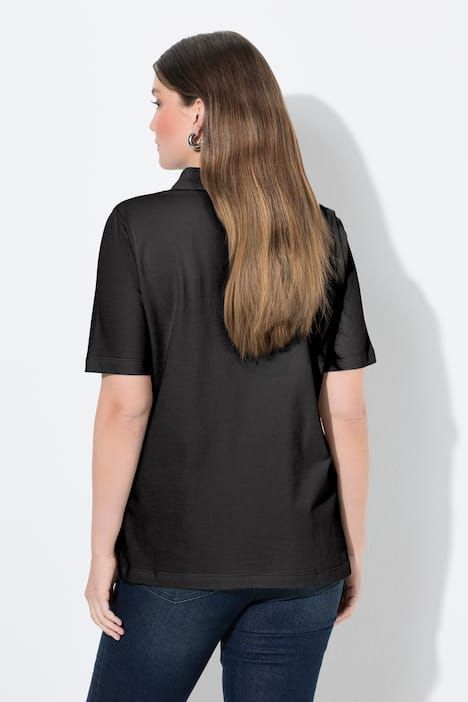 Polo patte de boutonnage plus longus, manches courtes et col polo