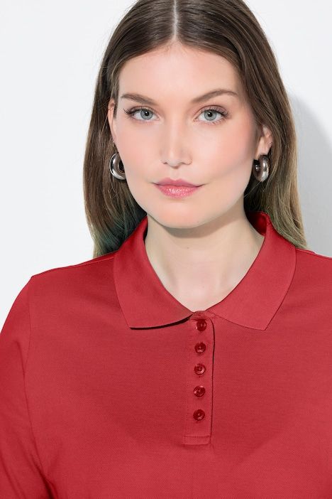 Polo patte de boutonnage plus longus, manches courtes et col polo