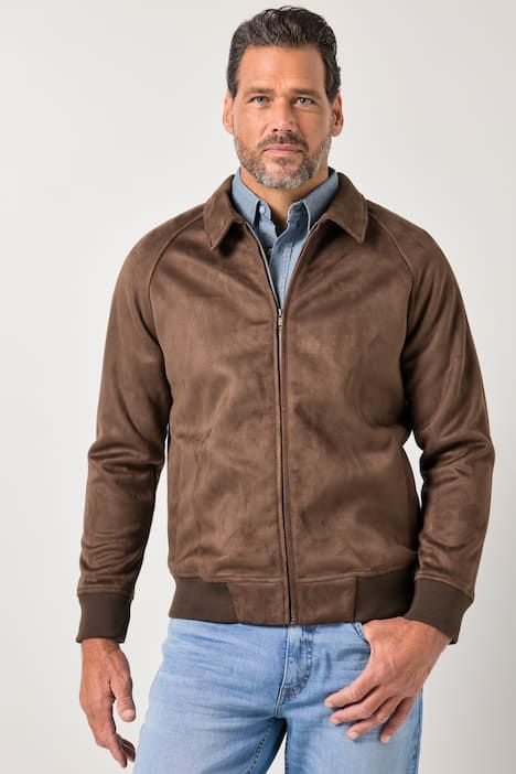 Blouson JP 1880 imitation cuir suédé, fermeture zippée, collection Outdoor - jusqu'au 7 XL