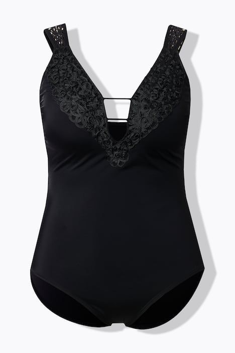 Maillot de bain avec armatures, coques souples, laçage, en matière recyclée