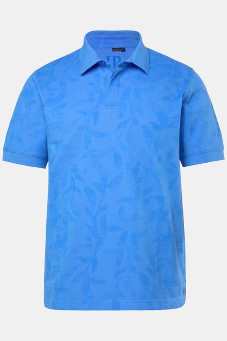 Polo JP 1880 à manches courtes, tissu piqué dans un imprimé all-over - jusqu'au 8 XL