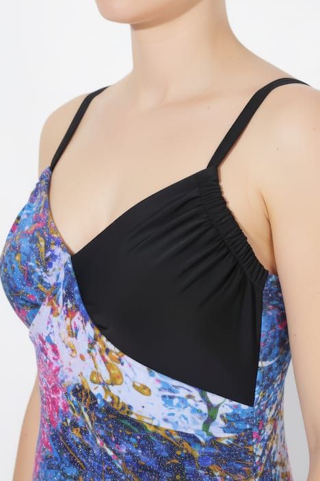 Maillot de bain, style cache-cœur, bonnets souples, bretelles réglables