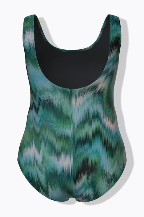 Maillot de bain sans bonnets souples, imprimé flou