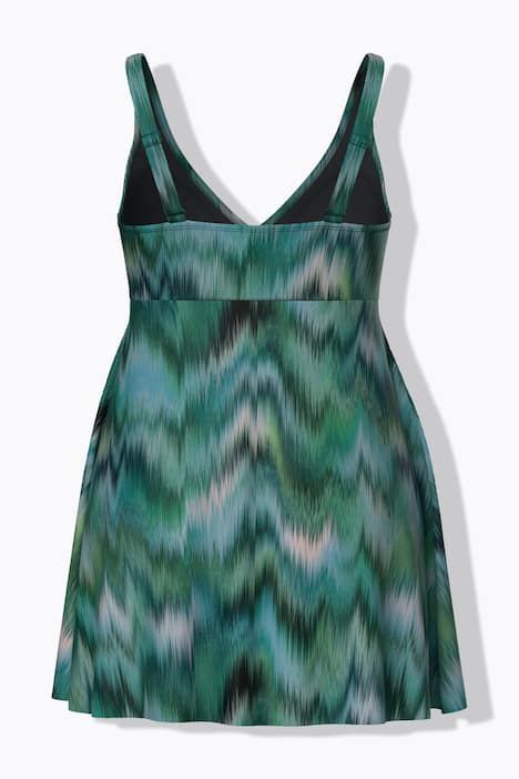 Maillot de bain avec bonnets souples, imprimé flou