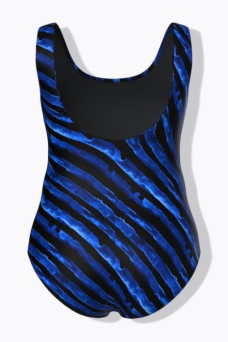 Maillot de bain sans bonnets souples, motif « coups de pinceau »