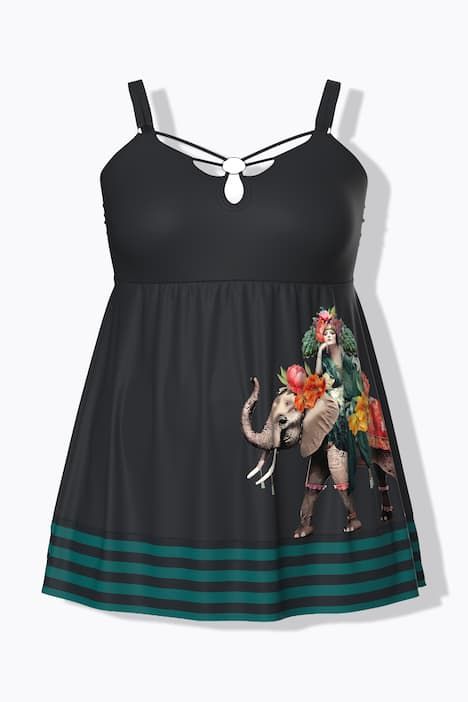 Robe de bain Elephant queen, bonnets souples avec armatures, matière recyclée