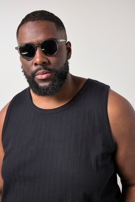 Débardeur STHUGE en jersey texturé - jusqu'au 8 XL