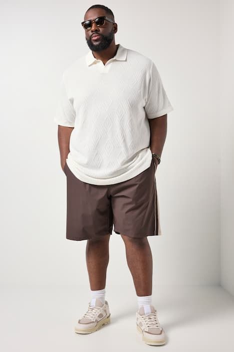 Polo STHUGE FLEXLASTIC®, manches courtes et tissu Jacquard - jusqu'au 8 XL