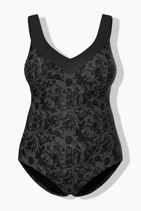 Maillot de bain à bonnets souples, bretelles se croisant dans le dos, matière recyclée