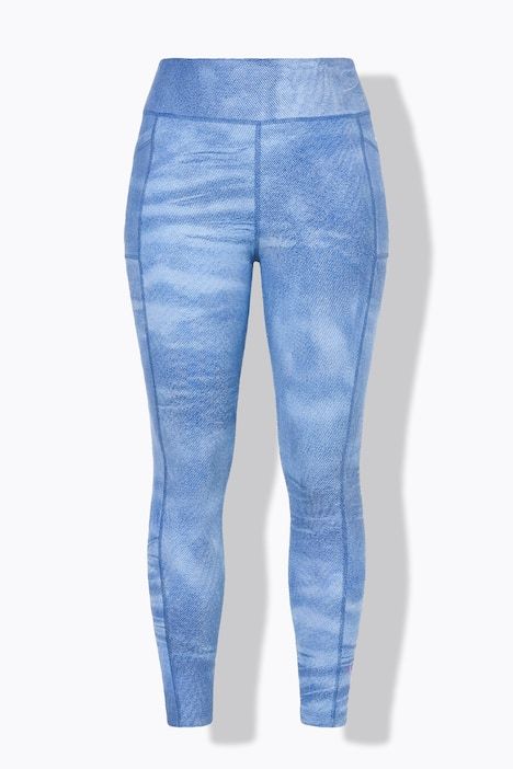 Legging lifestyle, imprimé denim, taille élastique