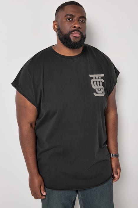 Débardeur STHUGE oversize, imprimé dans le dos et style vintage - jusqu'au 8 XL