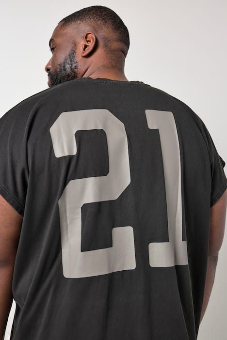 Débardeur STHUGE oversize, imprimé dans le dos et style vintage - jusqu'au 8 XL