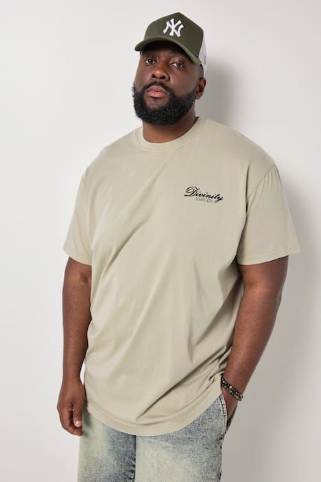 T-shirt oversize STHUGE, manches courtes et imprimé dans le dos, style vintage - jusqu'au 8 XL