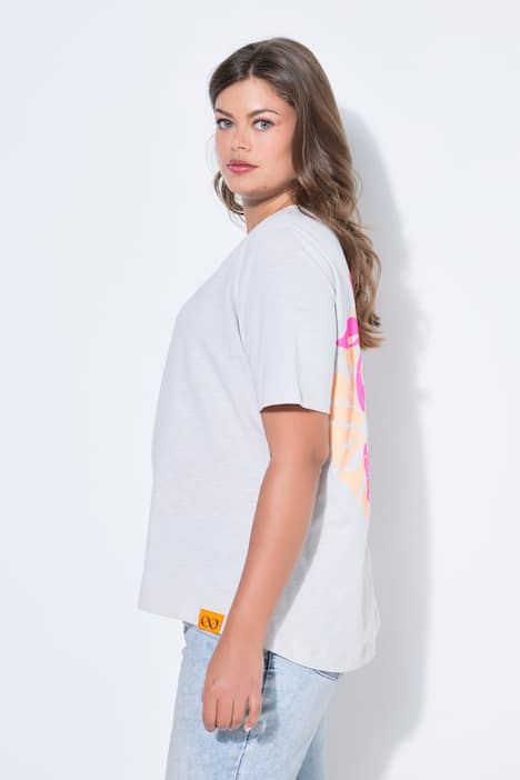 T-shirt décolleté rond et manches courtes, imprimé dans le dos, label OEKO-TEX MIG