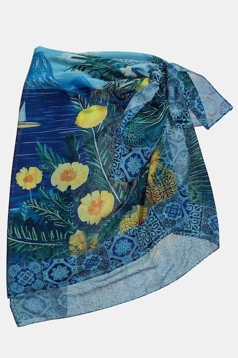 Paréo motif paysage de vacances, jupe / robe de plage