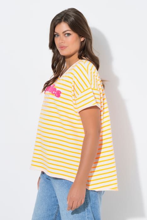 T-shirt oversize, manches courtes