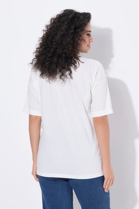 T-shirt en modal mélangé, motif homard, décolleté rond et manches courtes