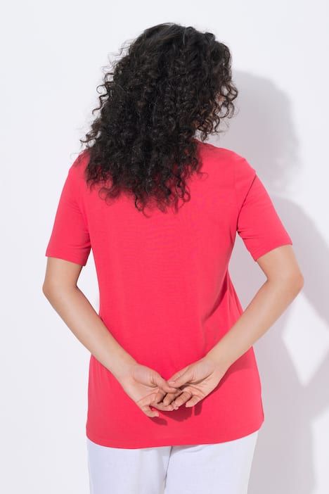 T-shirt en modal mélangé, motif créatures marines, décolleté rond et manches courtes