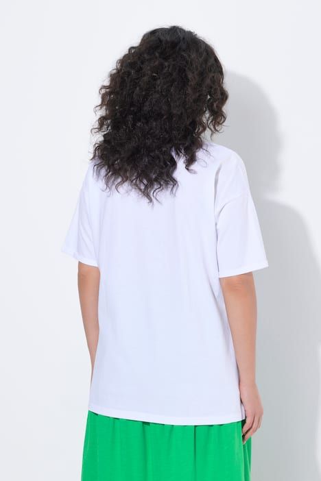 T-shirt oversize Limoncello, décollété en V et manches courtes