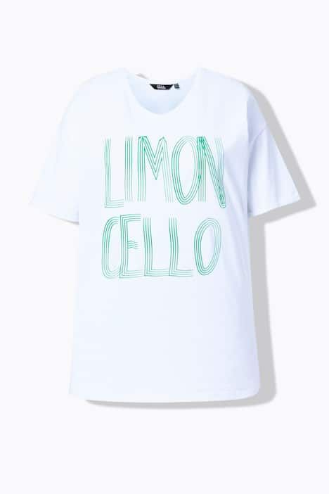 T-shirt oversize Limoncello, décollété en V et manches courtes