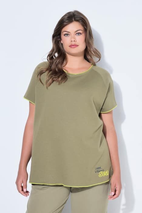 Sweat-shirt oversize, manches courtes