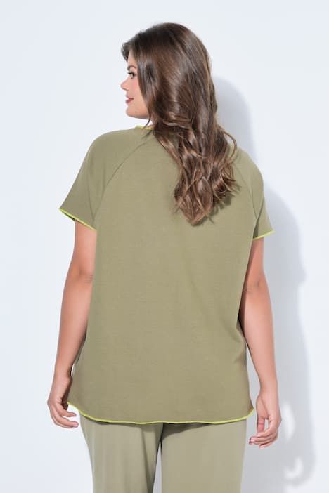 Sweat-shirt oversize, manches courtes